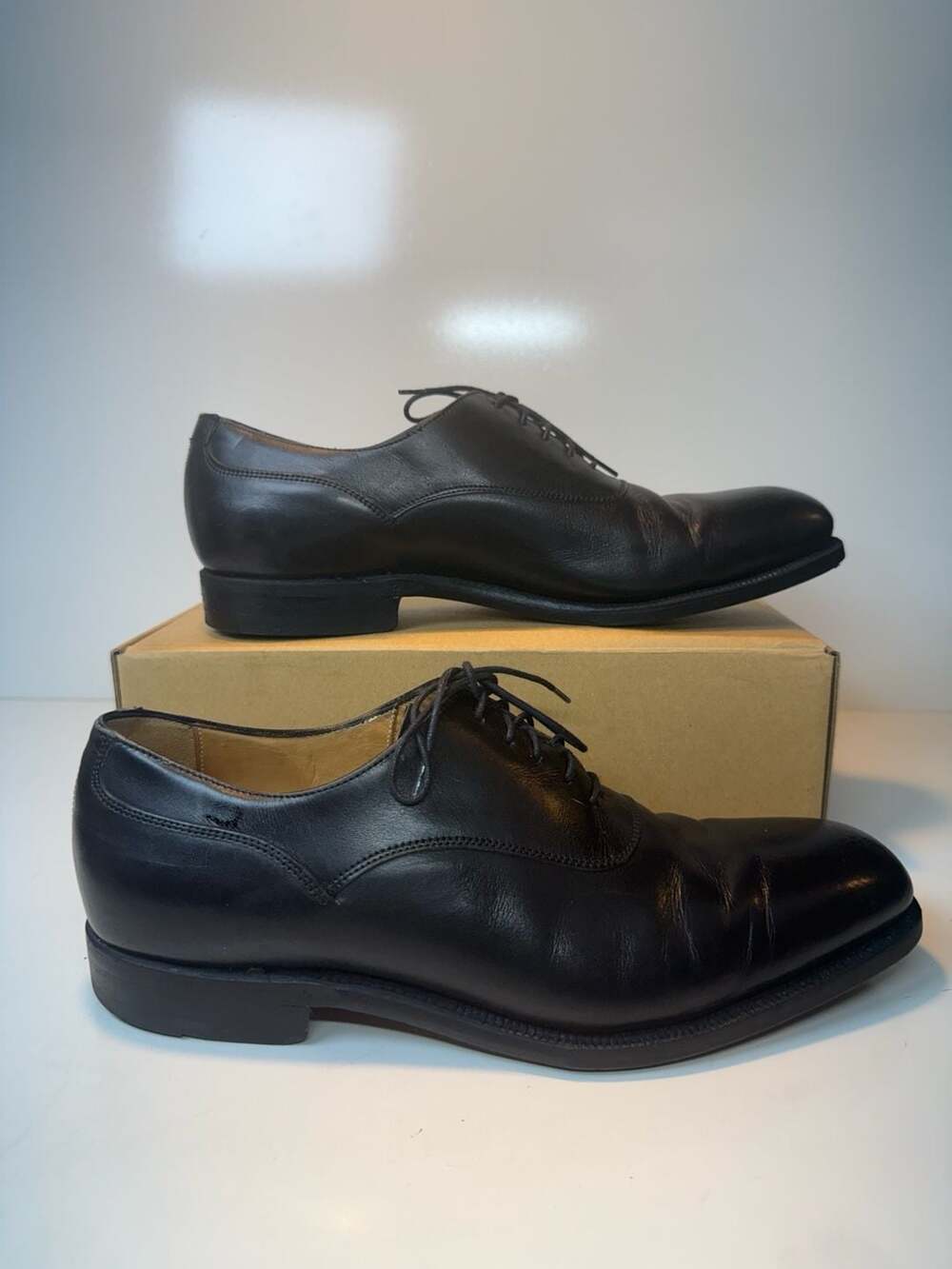 Polo Ralph Lauren Oxford Size 9.5D Black Leather